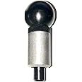 (Pack of 2) SBDs 1/2" Dia Plunger Premium 'POP' Pull Pins 1" Diameter x 1-1/2" Length Weld ON Steel Barrel | 1/2" Diameter Spring Loaded Zinc Plated Steel Plunger | Plastic ROUND Knob | Knurled Lock N