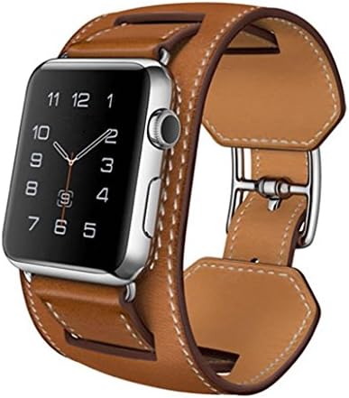 Apple Watch Band,Handmade Leather iWatch Band Replacement WristStrap Adjustable Wristband Accessorries Strap With Secure Buckle