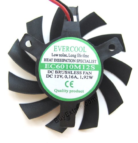 Evercool 60x10mm DC 12V VGA Cooler Replacement Fan