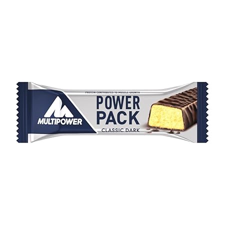 Multipower Power Pack Classic Dark Protein Riegel – Eiweißriegel mit 27% Protein – klassischer Power Bar als gesunder Sport-S