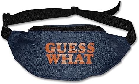 Yahui GUESS WHAT Waist Bag Fanny Pack / Hip Pack Bum Bag For Man Women Sports Travel Running Hiking / Money IPhone 6 / 7 6S / 7S Plus Samsung S5/S6