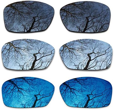 3 Pair Polarized Replacement Lenses for Oakley Hijinx Pack-BSM10