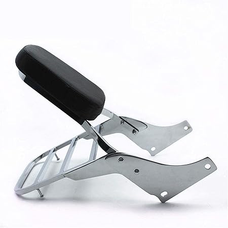 Amazon レザーバックレスト シーシーシーバー ラゲッジラックパッド ホンダ シャドウ Vt1100 セイバー 1100 Ace 1995 05用 シーシーバー 車 バイク