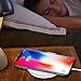UGpine Type C Wireless Charger,Qi Wireless Charging Pad Fast Charge for Samsung Galaxy Note 8 S8 S8 Plus S7 S7 Edge Note 5 S6 Edge Plus and Standard Charge for Apple iPhone X/8/8 Plus, White