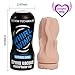 Pocket Pussy Adult Sex Toys Stroker - Silicone Male Masturbator Cup Masturbation Toys with 3D Realistic Textured Pocket Vagina Pussy for Men Real-Life Touch and Feeling, Flesh