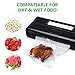 Crenova ZK-01 Vacuum Sealer Stainless Steel Food Saver Sealer for Dry & Moist Food and Sous Video Cooking with Starter Kit of 1 Roll +10 Bags+ 1 Vacuum Hose, 11 inch, Black