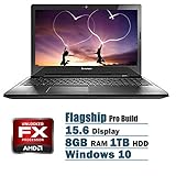 Lenovo Pro Flagship Edition 15.6 Laptop AMD FX-7500 Quad-Core AMD Radeon R7 8GB 1TB DVD Windows 10