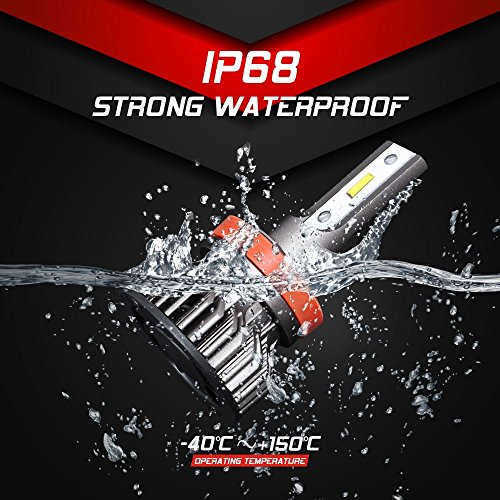 2 Aukee+Headlight+Lumens+Extremely+Conversion