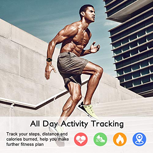 NEEKFOX Fitness Tracker, Activity Tracker with Heart Rate Monitor Sleep Tracking, Waterproof IP67 Smart Pedometer Watch with Step Calorie Counter, Running Sports Watch Bracelet for Children Women Men - Thumbnail 6