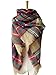 MOTINE Tartan Blanket Scarf Stylish Winter Warm Pashmina Wrap Shawl for Women