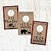 Hadley Designs 7 Lumberjack Baby Nursery Closet Organizer Dividers for Boy Clothing, Age Size Hanger Organization for Kid Toddler Infant Clothes Must Have, Shower Registry Gift, Woodland 0-24 Months