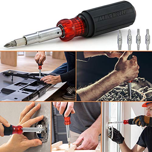 image for Meterk Screwdriver Magnetic Nut Screwdriver, 11 In 1 Multitool Screwdr