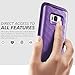 Clayco Case for Samsung Galaxy S8 Plus, [Hera Series] Full-Body Rugged Case with Built-in Screen Protector for Samsung Galaxy S8 Plus (2017 Release) (Purple)