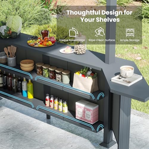 Domi 9x10 FT Hardtop Grill Gazebo Review: Permanent BBQ Canopy with Steel Roof image 21