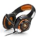 Pro Gaming Headset for PC PS4 Xbox One Surround Sound Over-Ear Headphones with Mic LED Light Bass Surround Soft Memory Earmuffs for Computer Laptop Switch Games Kid’s Boy’s Teen’s Giftsthumb 1
