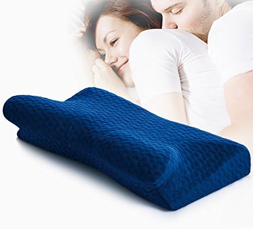 Jiaao Ergonomic Cervical Pillow - Orthopedic Memory Foam Pillow for Back, Side Sleepers, Including Hypoallergenic Cover