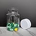 10PCS Clear Plastic Empty Portable Solid Powder Bottles Storage Container Holder Case Box (100ML)