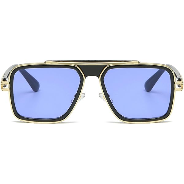 Locs LC02 Gangster Biker Wrap Sunglasses For Men – Black Frame, UV400, With Pouch