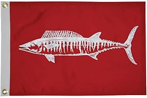 TAYLORMADE Taylor Made Products, Fisherman's Catch Flag, Fish Pennant, Nylon, 12 inch x 18 inch