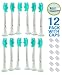 Premium Replacement Toothbrush Heads | Fits Philips Sonicare DiamondClean, ProResults, FlexCare, HealthyWhite, EasyClean, Plaque Control, Gum Health & Kids | Soft Reminder Bristles | 12 Pack