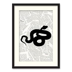 Black Paper Framed Canvas Wall Art for Living Room, Bedroom Animals or Plants Pop Up Vintage Newspaper Backgroud Canvas Prints for Home Decoration Ready to Hanging - 23x31 inches