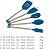 Silicone Spatula Set, YYP Silicone Cooking Set - Spatula, Slotted Turner, Basting Brush, Spoon and Slotted Spoon - Heat Resistant Silicone Kitchen Utensils with Stainless Steel Handle, Set of 5, Blue
