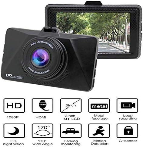3.0 Inch Car Dash Cam,Miya Full HD 1080P Dashboard Camera 170 Degree Wide Angle Car Camera Recorder WDR Enhance Night Vision, G-Sensor, Parking Mode, Motion Detection, Loop Recording