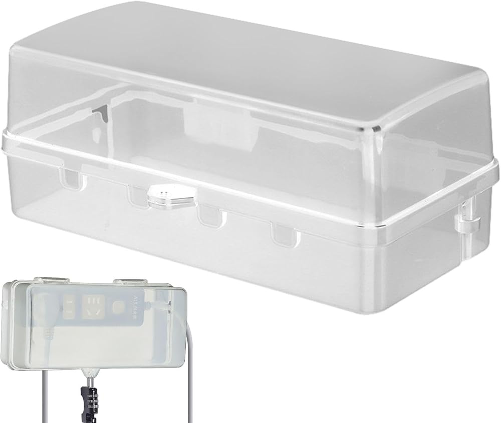 Moreeulsi Waterproof Plug Box Cable Management Lock Rain-Proof Outdoor