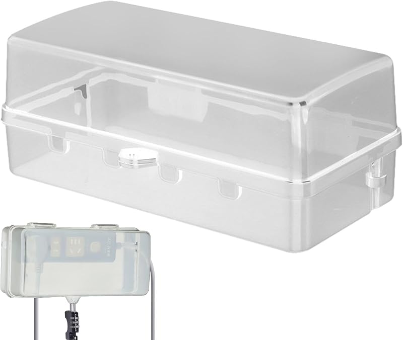 Moreeulsi Waterproof Plug Box Cable Management Lock Rain-Proof Outdoor