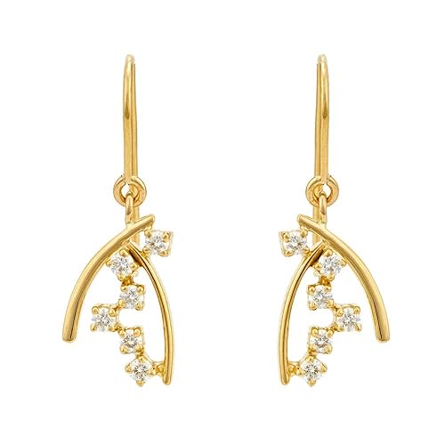 Yellow Gold, Drop Earrings for Women