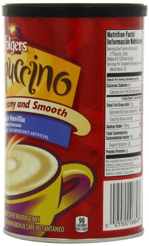 Folgers French Vanilla Cappuccino Mix - Image 4