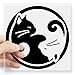 CafePress Yin Yang Cats Square Sticker 3 X 3 Square Bumper Sticker Car Decal