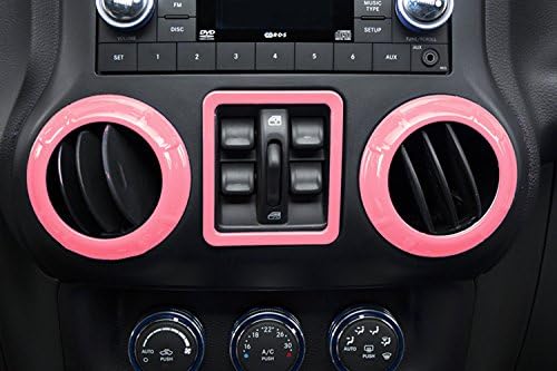 opar Wrangler JK Pink Window Button Cover Trim Interior Decal Upgrade