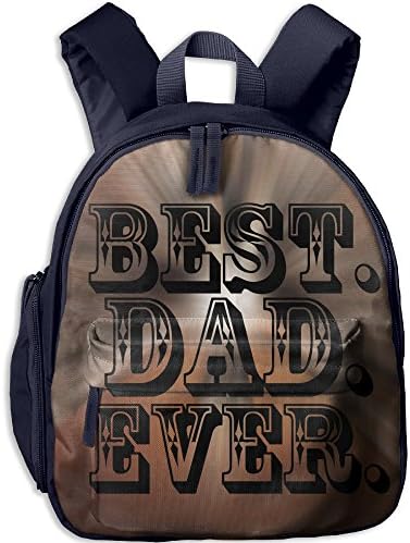Kid's Unisex Best Dad Ever School Backpack Bag