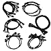 EVGA Black G2/P2/T2 Power Supply Cable Set, Individually Sleeved (100-CK-1300-B9)