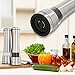 Salt and Pepper Grinder Set – Stainless Steel w/Ceramic Blade and Easy Twist Technology (2 units)