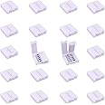 LitaElek 20pcs RGBW LED Strip Connector 5 pin 12mm Wide RGBW 5050 LED Tape Connector RGBW LED Ribbon Snap Down Connector 5-Conductor RGBW LED Rope Connector for 12mm Wide SMD 5050 RGBW LED Strip