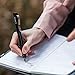 Schneider Base Uni Fountain Pen, Medium Tip, Blue Ink, Black Barrel, 1 Each (160201)