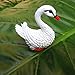 Danmu 2pcs Mini Resin Swans Fairy Garden Micro Landscape Home Garden Decoration Plant Pots Bonsai Craft Decor