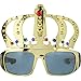 Amscan Stylish Birthday Party King Funshades Accessory, Plastic,, Gold, One Size, Model: 250493