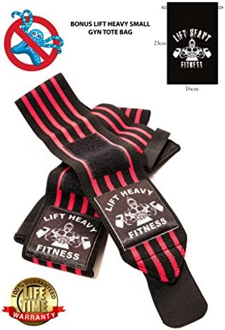 LHF- Heavy Duty Wrist Wraps Comes with draw string carying case that is good for any small gym acessory. Extra-Strength Wrist Support Best Weight Lifting Wrist.Powerlifting BodybuildigWeight Lifting