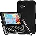 3-in-1 Bundle LG Enact VS890 (Verizon) Rubberized Shield Hard Case - Black (Package include Premium Screen Protector + Ultra-Sensitive Stylus Pen by BeautyCentral TM)
