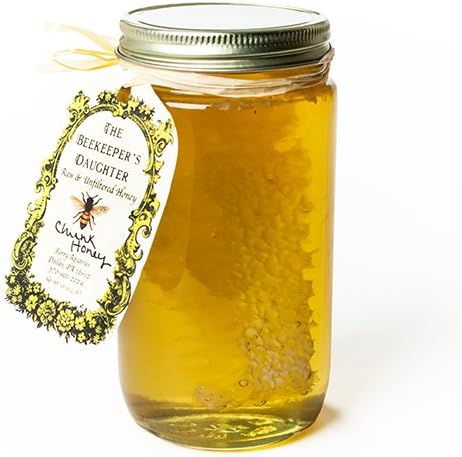 Raw & Unfiltered Chunk Honey by the Beekeeper's Daughter (1 pound)