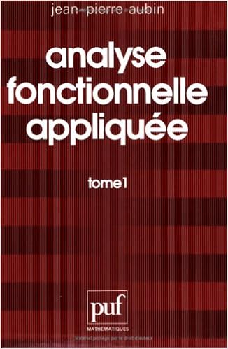 Amazon Fr Analyse Fonctionnelle Appliquee Tome 1 Aubin Jean Pierre Livres