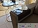 meistar Sofa Arm Tray - Over The Armrest Table with Cup Holder - Couch Armrest Table for Drinks and Snacks - Adjustable (Dark Brown)