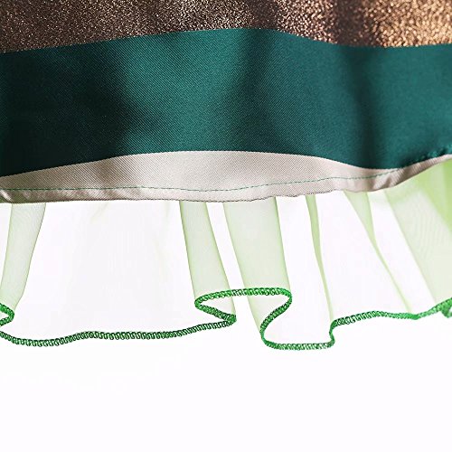 AYOMIS Litter Big Girl Dress Princess Gowns Party Wedding Dresses(Green,2-3Y)