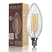 TORCHSTAR 4W E12 Old Generation Filament Candelabra Bulb, UL & Energy Star Certified Vintage Candle Light, 40W Eqv., 2700K Soft White, 6-Pack