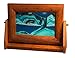 Exotic Sands Original Moving Sandscapes Sm11 Handcrafted in USA, Small Alder Frame (Ocean Blue) Voted America's Best Gift Idea 2017.