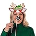 Santa's Reindeer Photo Stick Props for Christmas - Apparel Accessories - Costume Accessories - Costume Props - Christmas - 12 Pieces
