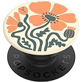 PopSockets Adhesive Phone Grip, Holder- Fall Fleur | Secure Comfortable Hold, Anti-Drop, Kickstand, Flower, Floral, Fall, Pumpkin